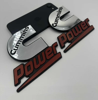 2 Cummins эмблема наклейки наклейки питания дизель значок грузовик 4 x 4 логотип ford - Изображение 1 из 2