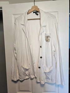 Lauren Ralph Lauren White Embroidery Logo Sweater Sz 3XL Women's - Picture 1 of 6