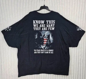 Patriotic American Pride Veteran Support Tribute Black Graphic Shirt 5XL - Picture 1 of 6