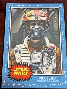 Topps STAR WARS Living Set Fine Art 10x14 Print #267 Nix Jerd Numbered - Picture 1 of 3