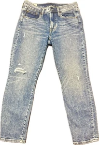 GAP Women’s True Skinny Ankle MID Rise Jeans Distressed Denim - Size 28 / 6P - Picture 1 of 11