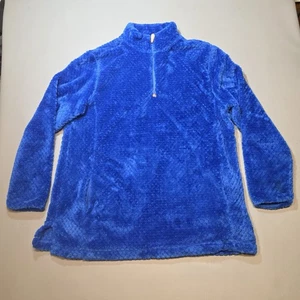 Women’s Heathmoor Sweater 2XL XXL Royal Blue Fuzzy Soft Pullover Comfy - Picture 1 of 9