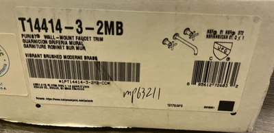 Kohler K-T14414-3-2MB Purist 1.2 GPM Widespread Bathroom Faucet Brushed *READ* - Image 1 of 4