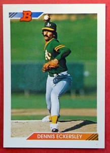 1992 Bowman Dennis Eckersley #431 (Athletics) NM+ - Picture 1 of 2