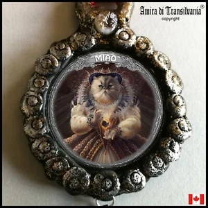 cat necklace protective talisman medallion pendant amulet charm luxury jewelry 5 - Picture 1 of 12