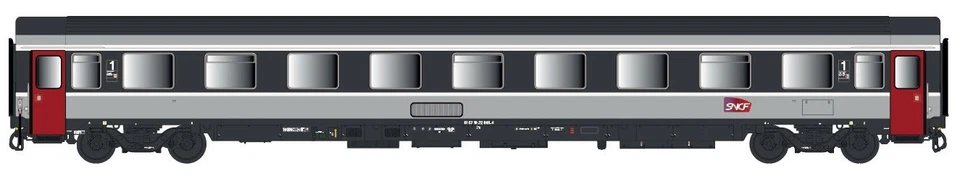 LS Models 40382 - Voiture VSE A9u, Corail+, SNCF logo carmillon - HO (1:87) - Photo 1/1