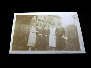 Vintage Black & White Photograph Of Five Ladies - Picture 1 of 3