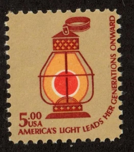 Scott 1612 $5.00 Railroad Lantern MNH Free shipping in USA! - Picture 1 of 1
