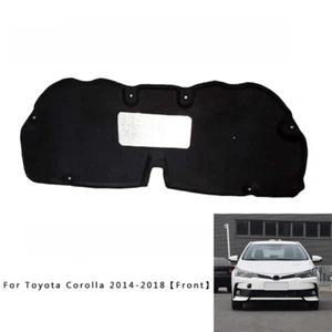 Front Hood Engine Sound Heat Insulation Cotton Pad Mat for Toyota Corolla 14-18 - Picture 1 of 10