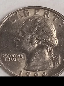 1994 P Washington Quarter Error Period Between I And B WOW!!๐คฏ๐ฅ IMPOSSIBLE!! ๐ฅ - Picture 1 of 14