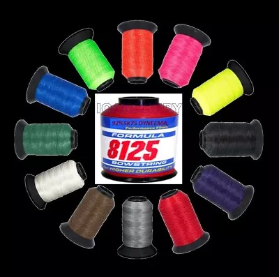 8125 BCY BOW STRING MATERIAL 1/8 LB SOLID COLORS
