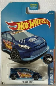 HOT WHEELS 2015 Blue '12 2012 Ford Fiesta, HW Race Team 4/5, #210/365 - Picture 1 of 4