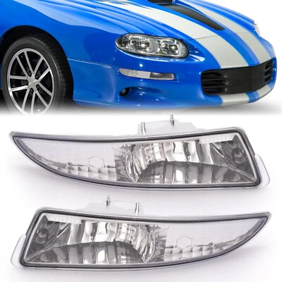 Front Left+Right Turn Signal Lights Lamps For Chevrolet Camaro 1993-2002 Pair Foto 1 de 4