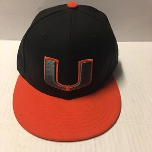 Miami Hurricanes Mütze Kappe nicht verstellbar schwarz/grau/orange Einheitsgröße Football NCAA U - Bild 1 von 13