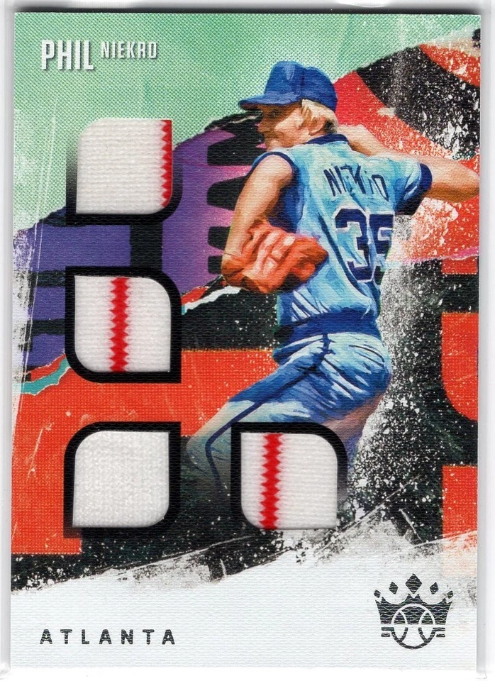 2021 Diamond Kings Quad Materials #QMPN Phil Niekro *B121 - Image 1 of 1