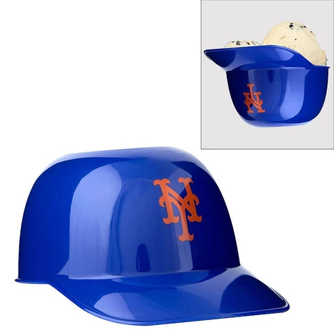 MLB New York Mets Mini Batting Helmet Ice Cream Snack Bowl Single Cover