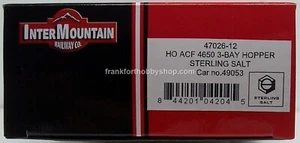 Intermountain #47026-12 HO ACF4650 CU. FT.3BAY Hopper Sterling Salzwagen #49053 - Bild 1 von 12