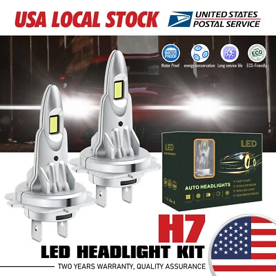 H7 LED Headlight Bulb Conversion Beam Lamp 6000K For Volkswagen Tiguan Lights - Imagem 1 de 4