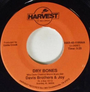 Davis Brothers and Joy, Dry Bones - Dry Bones, Harvest Records HAR-45-1189 - Picture 1 of 1