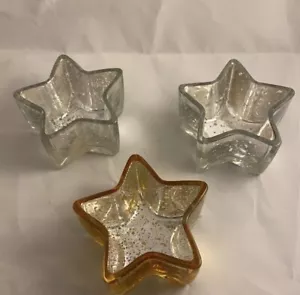 Lotto 3 portacandele a forma di stella Tealight - Foto 1 di 3