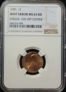 1985  1C NGC MS65RD 15% OC  6481016-009 - Picture 1 of 2