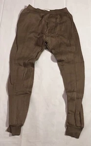 Cold Weather Pants Men's Small Polypro Thermal Drawers Fleece Casual Army Brown - Picture 1 of 15