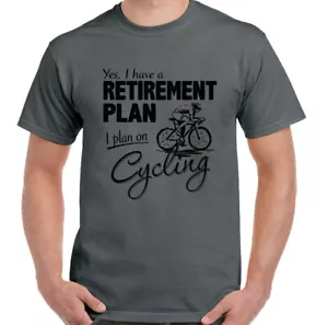 Radsport T-Shirt Herren lustig Radfahrer Rennrad MTB Fahrrad Ruhestandsplan - Bild 1 von 25