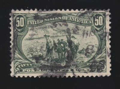 US 291 50c Used Trans-Mississippi XF Jumbo SCV $210 - Image 1 of 2