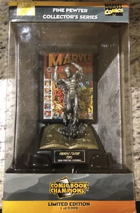 [Limited Edition] MARVEL HUMAN TORCH 1940 PEWTER COMIC BOOK CHAMPIONS FIGURE - Picture 1 of 2