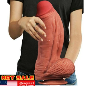 Huge Realistic Dildo Dong Wide Thick Big Penis Clit G-spot Sex Toys for Women US - Picture 1 of 28