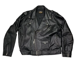 Vintage Authentic Harley-Davidson Lederjacke Large - Bild 1 von 8