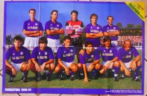 FIORENTINA 1990/91 POSTER GUERIN SPORTIVO 72x52cm - Imagen 1 de 1