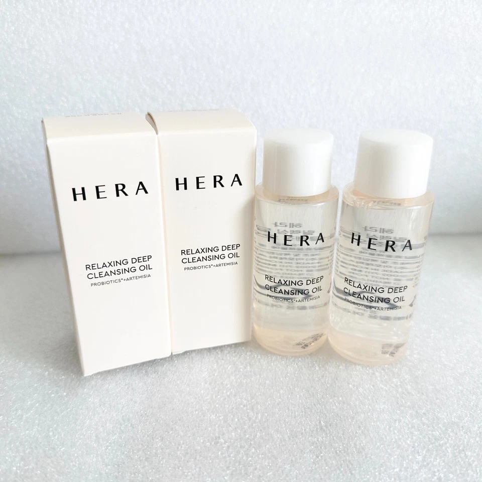 Aceite de limpieza profunda relajante HERA 100 ml (50 ml x 2 ea, muestra) probióticos + artemisia Foto 1 de 1