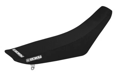 2003 - 2010 HONDA CR 85 SEAT COVER by Enjoy MFG ALL BLACK FULL GRIPPER #95 - Image 1 of 4