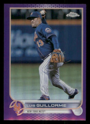 2022 Topps Chrome Update Purple Refractors #USC108 Luis Guillorme - Image 1 of 2