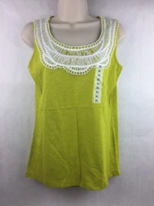 Lizwear Women's Green Sleeveless Top Size S  - Picture 1 of 5