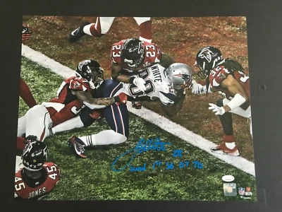 FOTO AUTOGRAFIADA 16 X 20 DE JAMES WHITE SUPER BOWL LI J.S.A.  AUTENTICADO Foto 1 de 4
