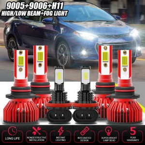 For Toyota Corolla 2009-2014 2015 2016 LED Headlight High Low Fog Light Bulbs - Bild 1 von 13