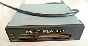 Lettore MEMORY CARD MULTI READER interno 3.5" per case desktop NERO - Foto 1 di 3