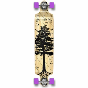 Yocaher Drop Down Longboard Complete - In the Pines : Natural - Picture 1 of 4