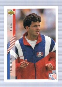 FRANK KLOPAS - 1994 UPPER DECK WORLD CUP - CARD # 21 - FREE SHIPPING