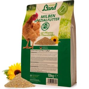 HÜHNER Land Milben Spezialfutter 10kg für Hühner - Artgerechtes Hühnerfutter - Bild 1 von 7