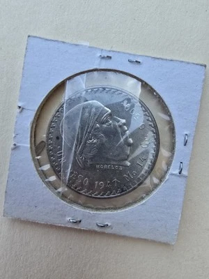 Peso único mexicano 1947 argent  - Imagem 1 de 2