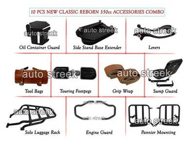 Fit For Royal Enfield New Classic Reborn 350 "10 PCS Accessories Combo - 20" Foto 1 de 4