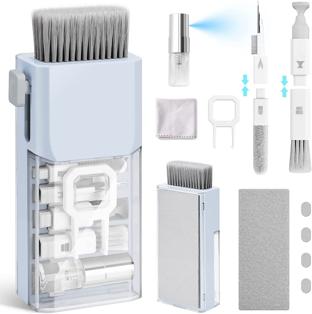 Kit De Nettoyage 32 En 1 Pour Clavier Et Téléphone Portable Avec Brosse, Casque, Kit De Nettoyage Pour AirPods 1/2/3/Pro, Kit De Nettoyage Pour Ordinateur Portable, Téléphone Portable, Clavier