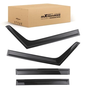 Visera de ventana 4 piezas protector de lluvia para Subaru Forester 2019-2024 montaje exterior negro - Imagen 1 de 9