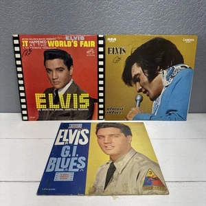 3 LP Lot- Elvis -It Happened at the World's Fair & Almost Love & GI Blues - Picture 1 of 11