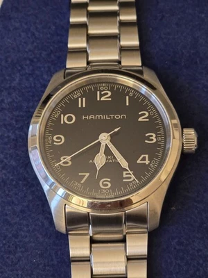 Hamilton Khaki Field Murph Automatic 38mm Black Dial Leather Strap H70405730 - Image 1 of 4