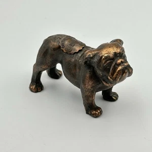Vintage Capitol Washington D.C Bronze English Bulldog Figurine Blecher USA Heavy - Picture 1 of 6