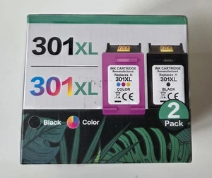 Black & Tri-Colour 301XL Ink Cartridges for use with HP Envy 4502 Printers - Afbeelding 1 van 2